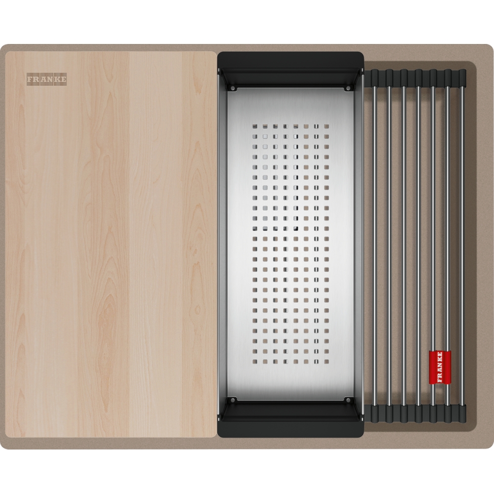 Franke Zlewozmywak Kanon KNG PRO 110-52 Cappuccino / Stal szlachetna