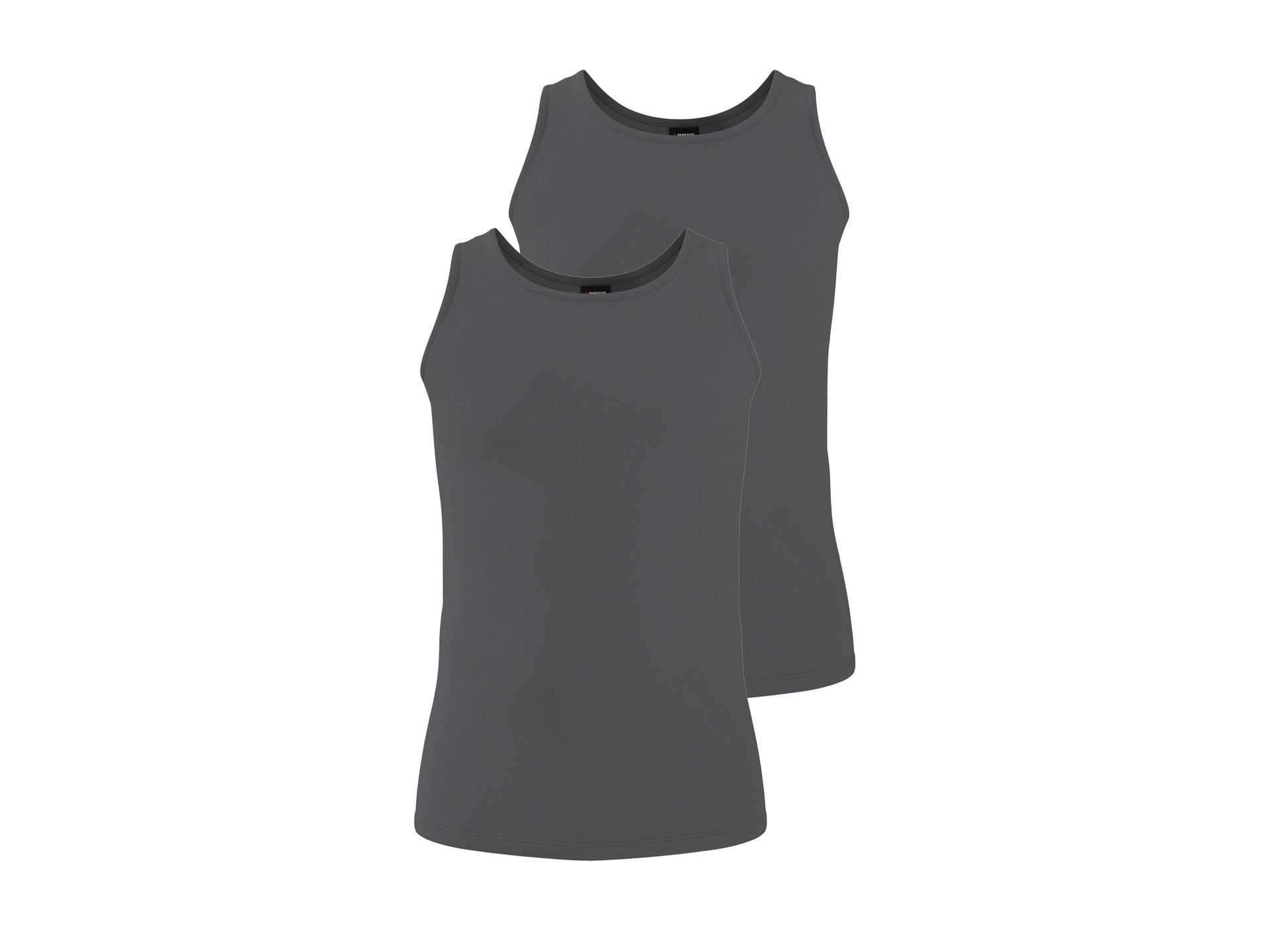 PARKSIDE® Koszulka bez rękawów męska, 2 sztuki (Szary, 6/L)