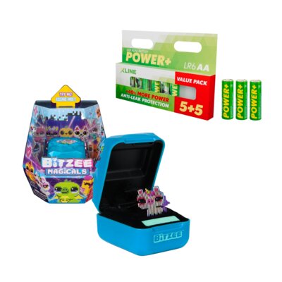 Zabawka interaktywna SPIN MASTER Bitzee Zwierzątko Magicals 6069066 + Baterie AA LR6 XLINE DB150 Alkaliczne (10 szt.)