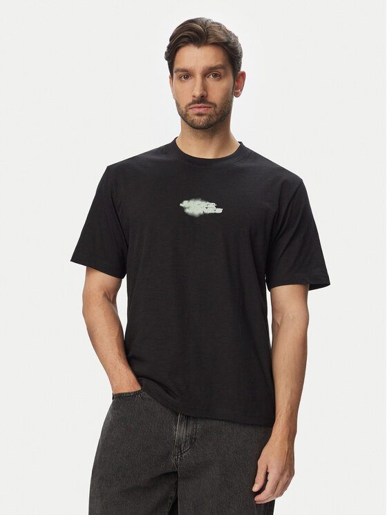 Jack & Jones T-Shirt Fusion 12294963 Czarny Relaxed Fit