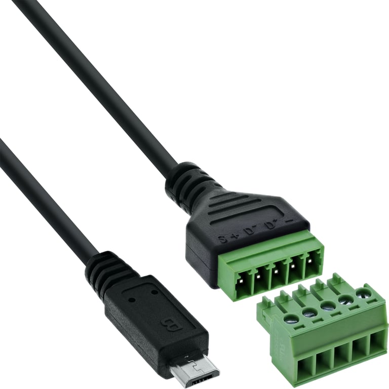 InLine 92504C wtyczka Czarny, Zielony