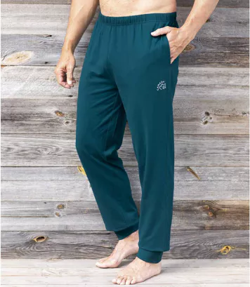 Wygodne spodnie dresowe Relaks Mężczyzna Atlas For Men - Kolor : Zielony - Rozmiar : 4XL