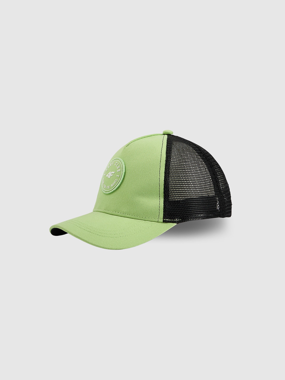 4F Czapka trucker z daszkiem dziecięca - zielona MT