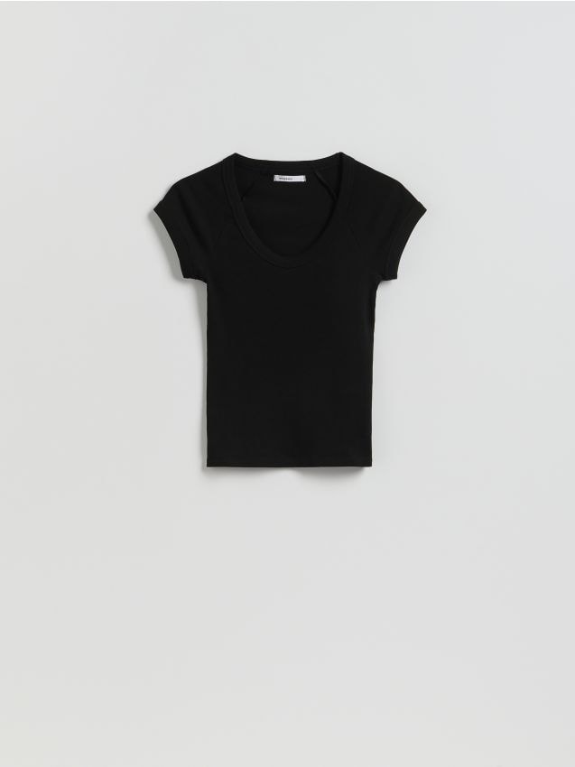 Reserved - T-shirt slim fit - czarny