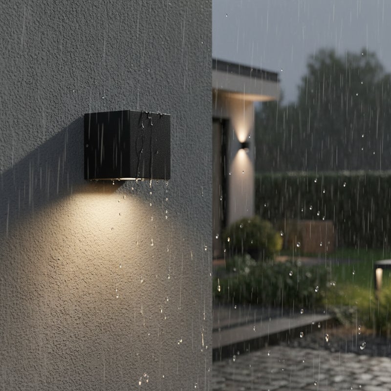 Kinkiet Ogrodowy Osram Lampa Elewacyjna Zewnętrzna GU10 Czarny IP44 1 szt.