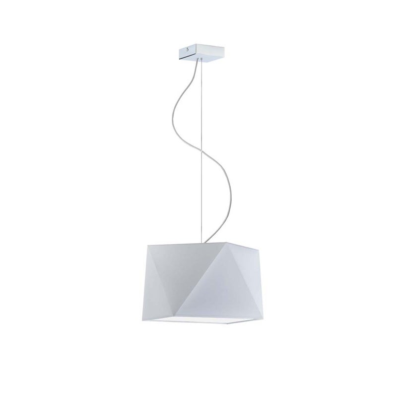 Lampa wisząca zwis żyrandol sufitowa z abażurem diament BURNE Z1