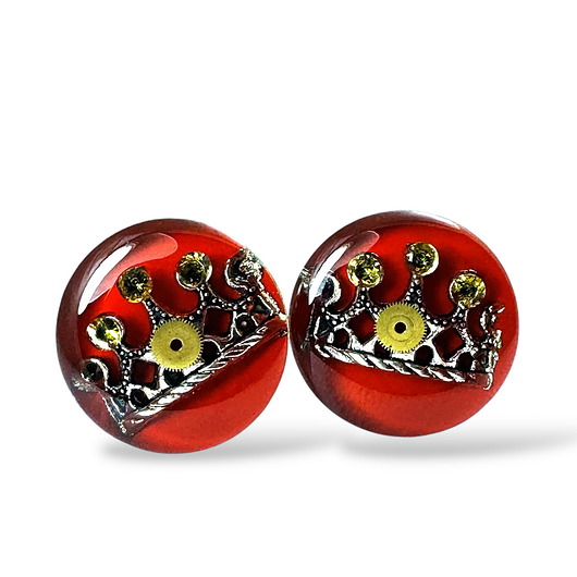 Spinki do mankietów - KRÓL ŻYCIA (RED)