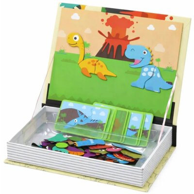 Układanka EXTRALINK Magnetic Dinosaur Book EX.99243 (64 elementów)