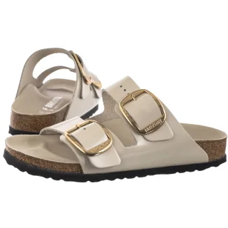 Klapki Arizona Big Buckle High-Shine Oyster 1031873 (BK239-j) Birkenstock