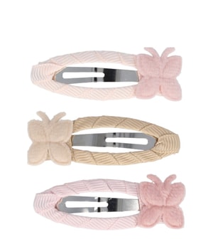 PARSA Beauty Haarclip mit Applikation, Beige, Rosa, Weiß Klamry do włosów 3 szt.