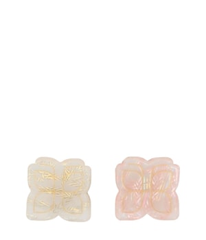 PARSA Beauty Haarklammer, Schmetterling, beige, rosa Klamry do włosów 2 szt.