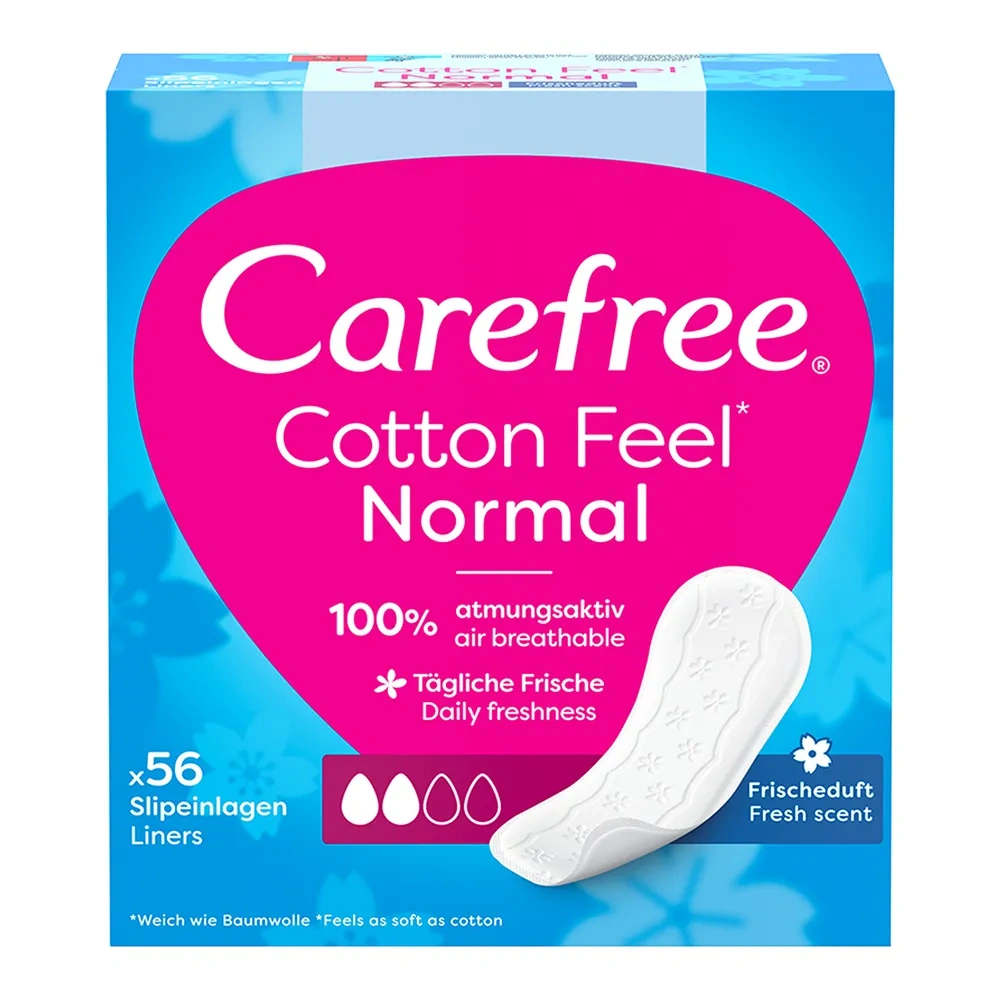 Carefree Cotton Feel Normal wkładki higieniczne 56 sztuk