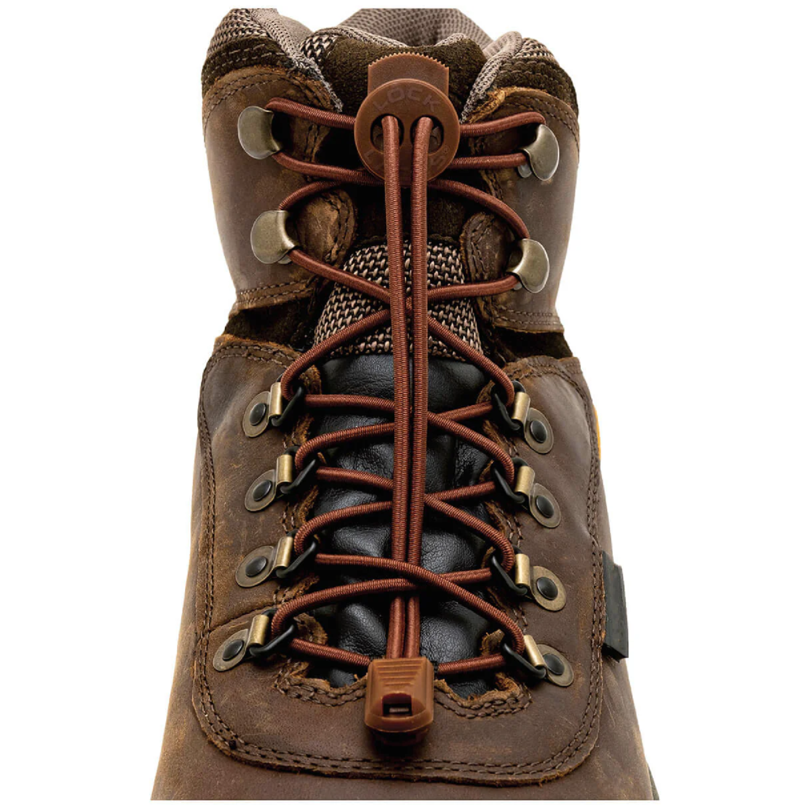Sznurowadła Lock Laces Boot Kolor: brązowy