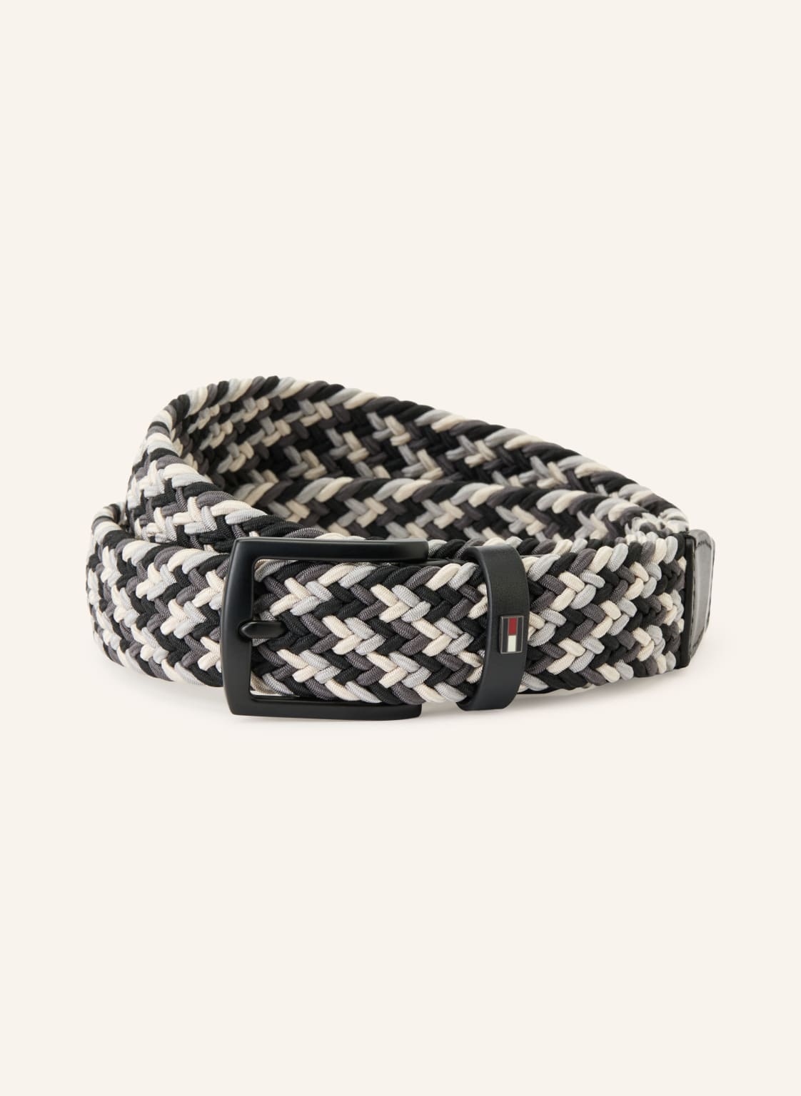 Tommy Hilfiger Pasek Pleciony schwarz