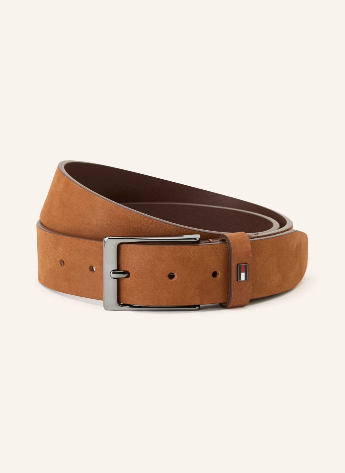 Tommy Hilfiger Skórzany Pasek Layton braun