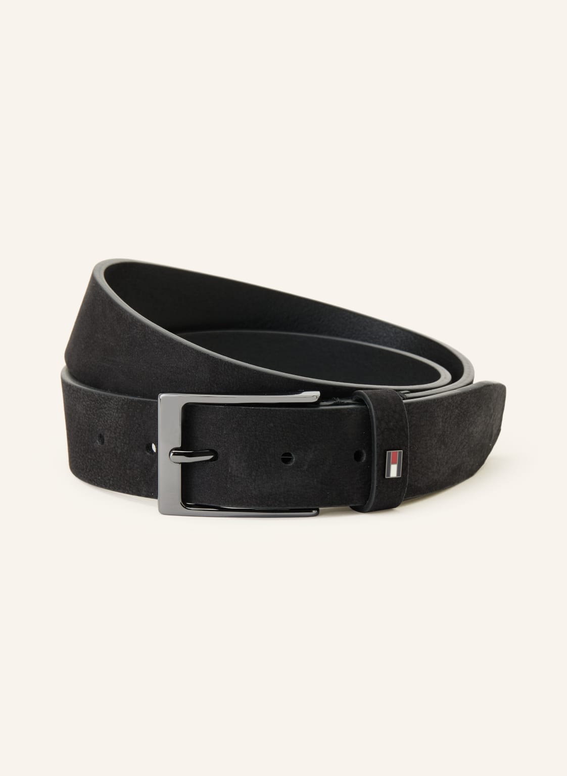 Tommy Hilfiger Skórzany Pasek Layton schwarz