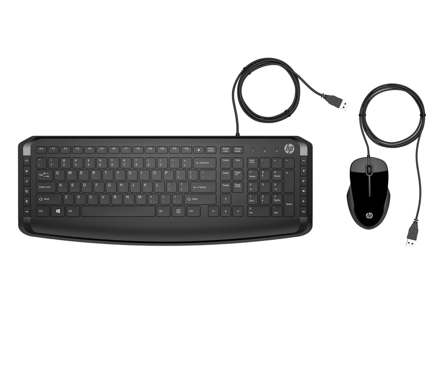HP Pavilion KEYBOARD AND MOUSE 200 Uniwersalne USB Czarny 9DF28AA#ABF