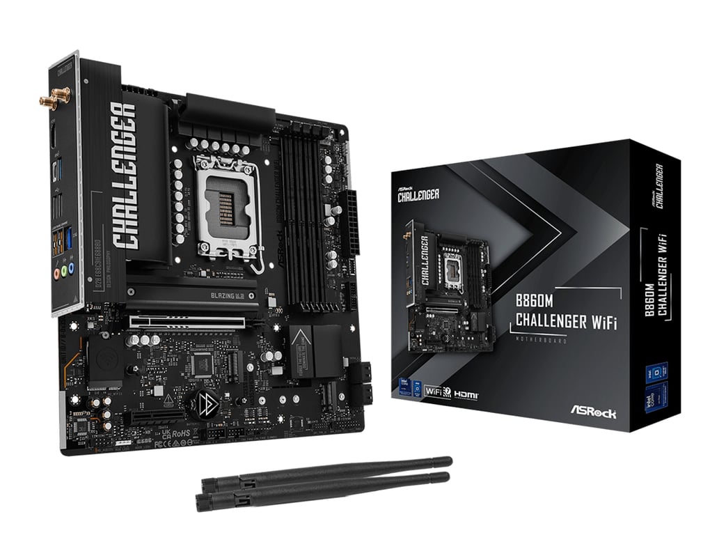 Asrock B860M Challenger WiFi Intel B860 LGA 1851 micro ATX