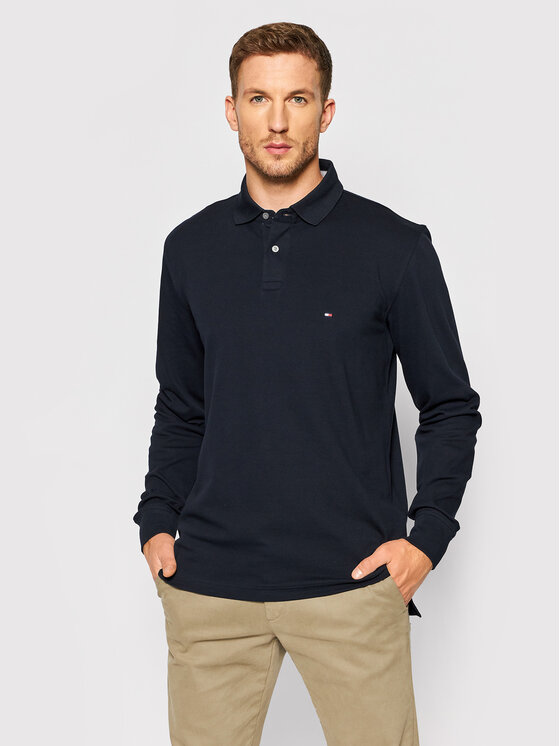 Tommy Hilfiger Polo 1985 MW0MW20183 Granatowy Regular Fit