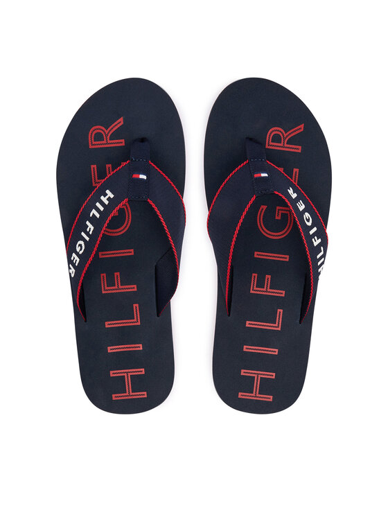 Tommy Hilfiger Japonki Sporty Hilfiger Beach Sandal FM0FM05913 Granatowy