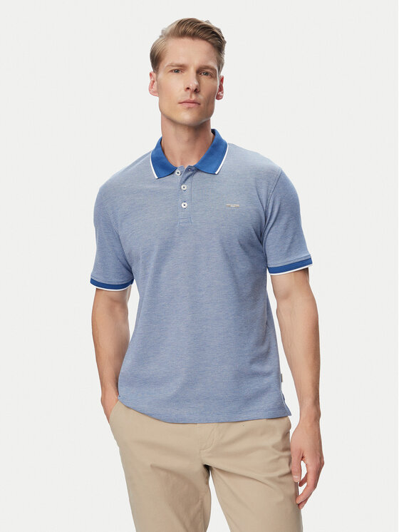 Jack & Jones Polo Blualves 12274681 Niebieski Regular Fit