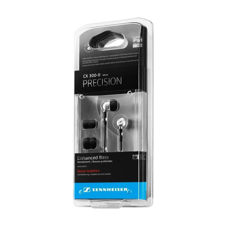 Sennheiser CX 300 II PRECISION Srebrne