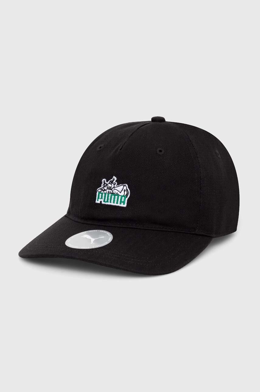 Puma czapka z daszkiem bawełniana Skate Relaxed Low Curve