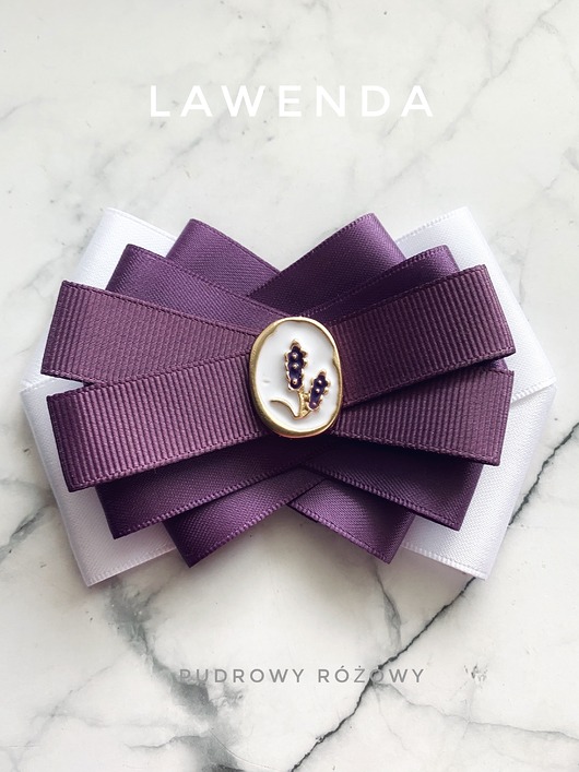 Brosza z kolekcji Lawenda z pięknym medalionem z Lawendą