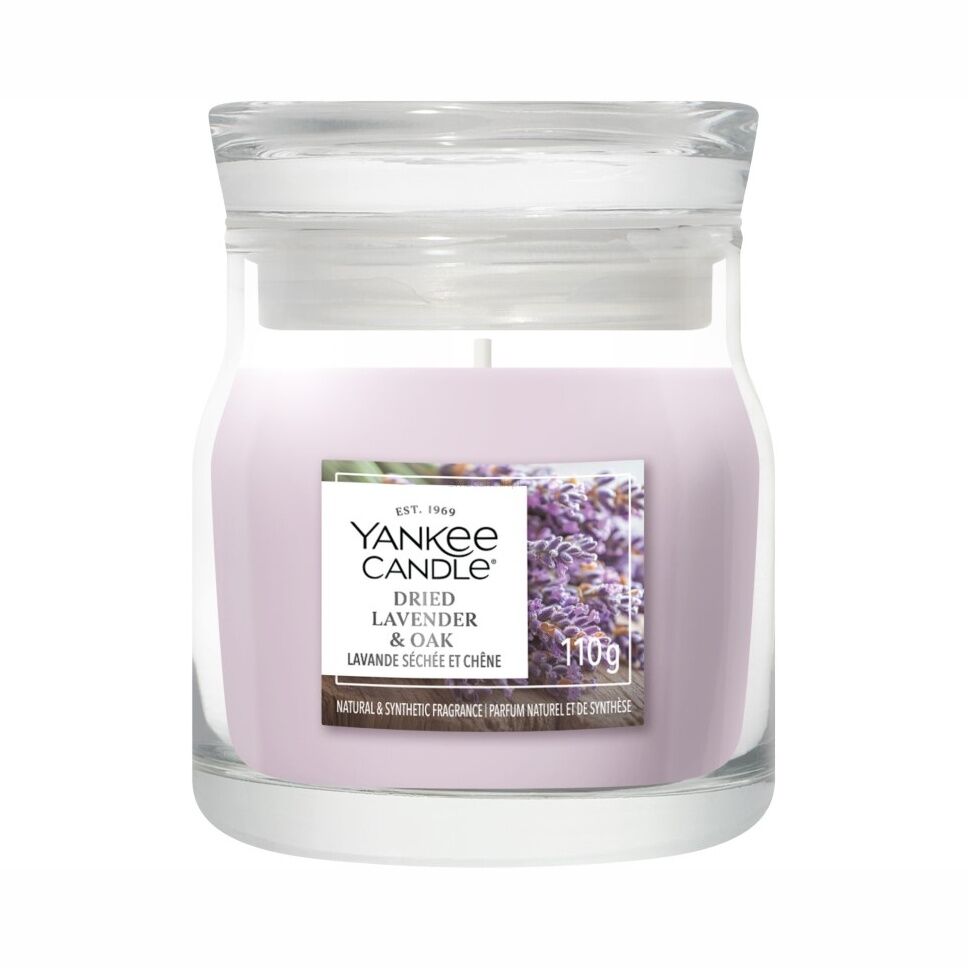 Yankee Candle Signature Świeca w Małym Słoiku Dried Lavender & Oak