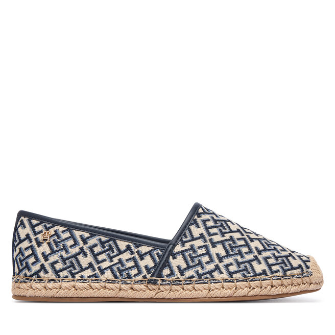 Espadryle Tommy Hilfiger Th Monogram Jacquard FW0FW09501 Brązowy
