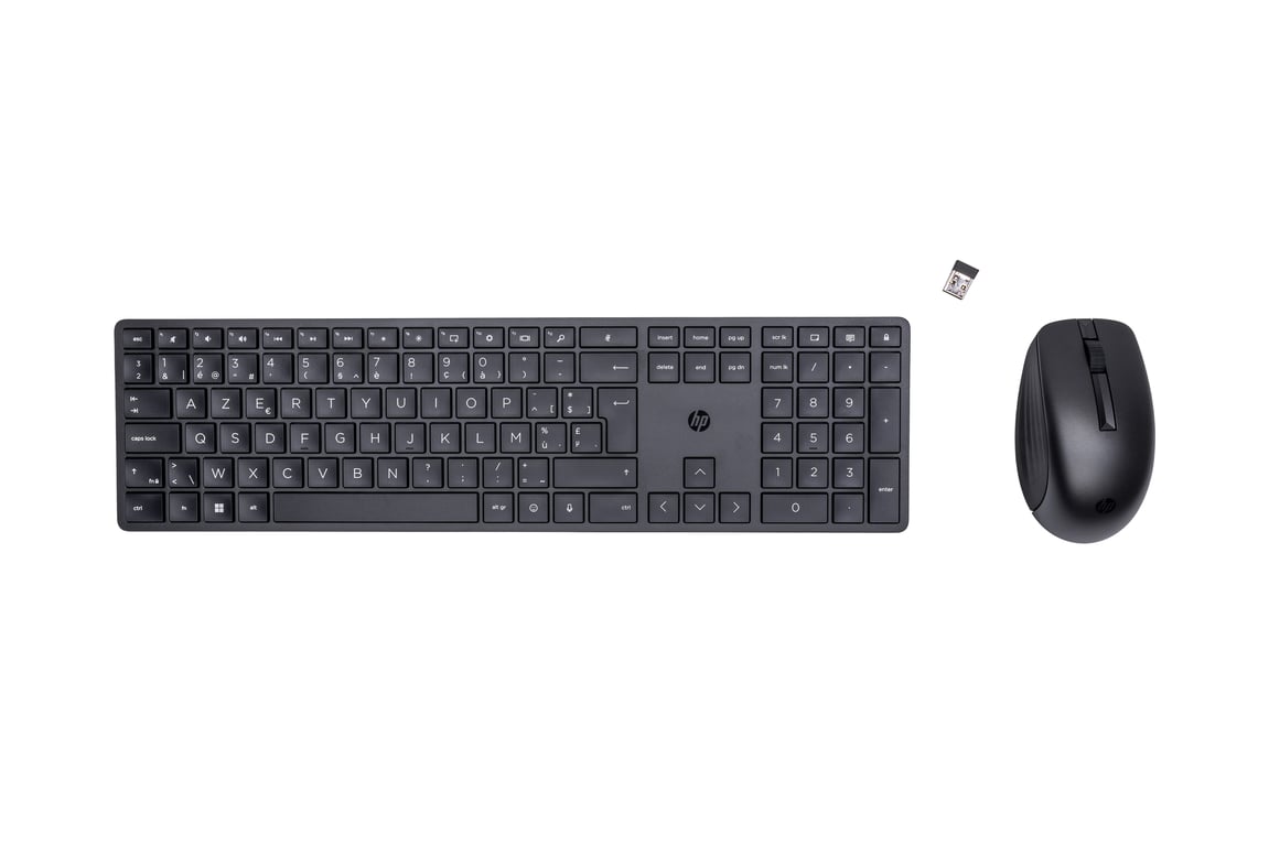 HP 650 Wireless Keyboard and Mouse Combo Dom RF Wireless AZERTY Belgijski Czarny 4R013AA#AC0