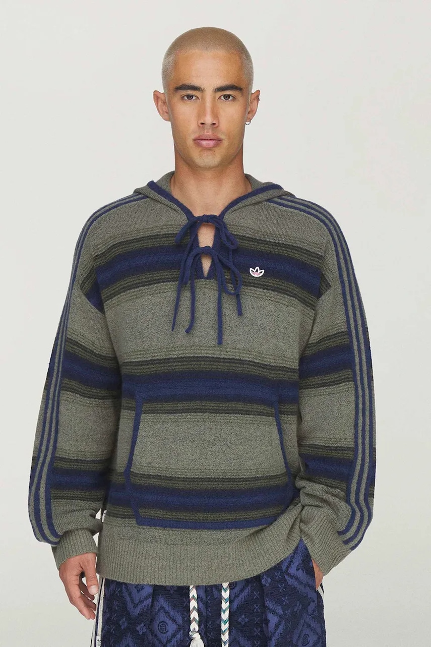 adidas Originals CLOT x adidas by Edison Chen sweter męski z dodatkiem wełny