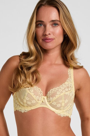 Hunkemöller Biustonosz nieusztywniany z fiszbinami Daisy Żółty