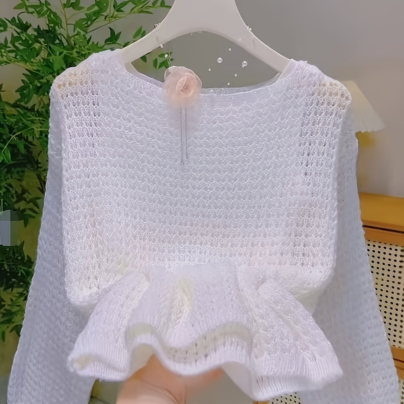 TEMU Kimono z koronkowym smyczem przeciwsłonecznym z kolekcji wiosna/ 2026