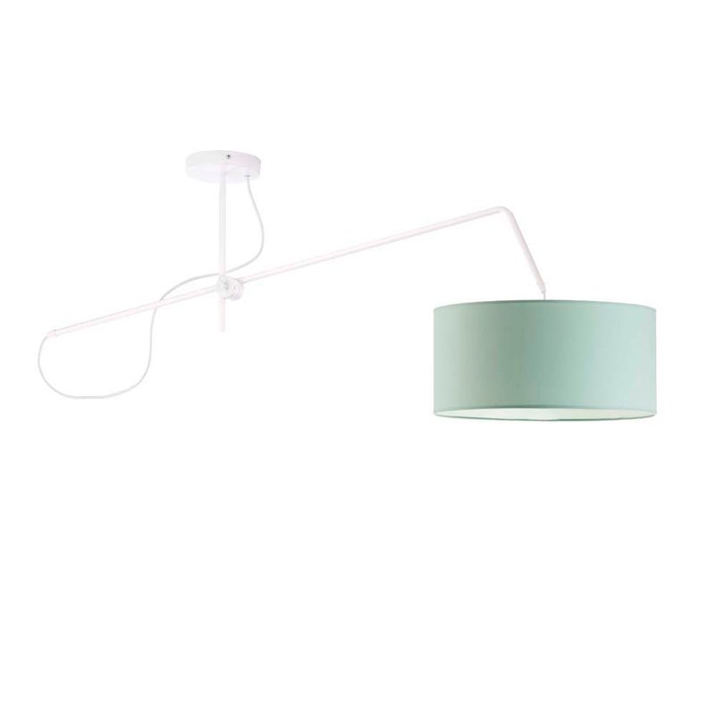 Lampa wisząca przegubowa sufitowa regulowana z abażurem walec MODERN