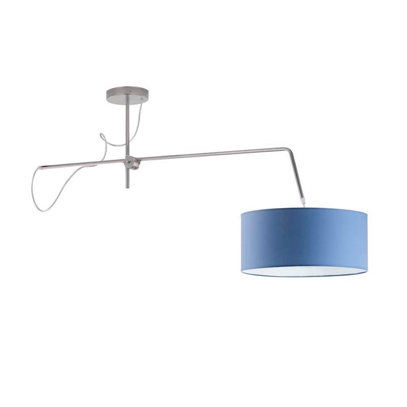Lampa wisząca przegubowa sufitowa regulowana z abażurem walec MODERN