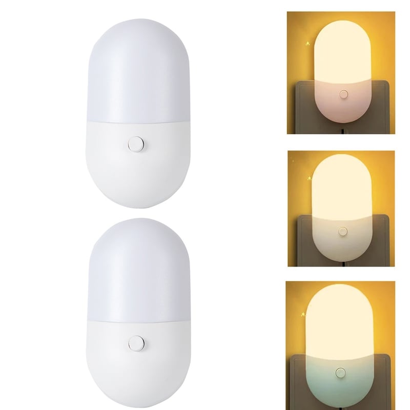 2 sztuki lampka nocna LED do łóżka dla dzieci lampka do korytarza toalety wtyczka EU słodki prezent do pokoju