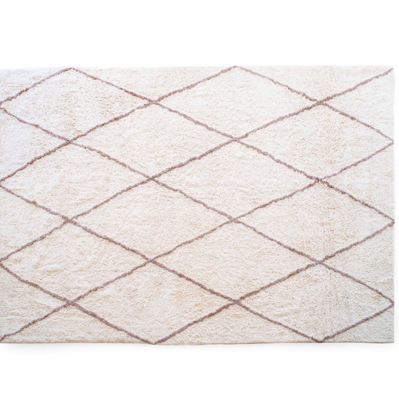 Dywan berberyjski Matmati z naturalnej bawełny 160x230 cm – Ręcznie robiony, nadaje się do prania
