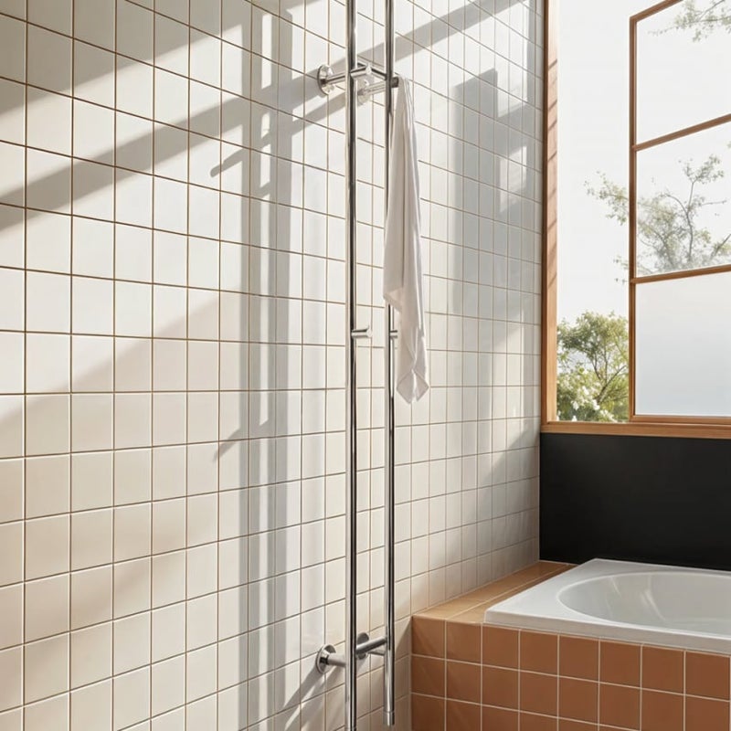 CREATE - WARM TOWEL TUBE - Elektryczny wieszak na ręczniki z dwoma prętami 60 W/120 W