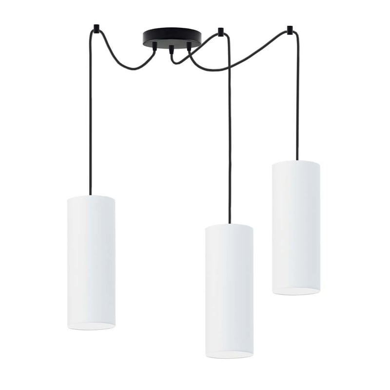 Lampa wisząca zwis żyrandol sufitowa z abażurami tuba POGO Z3