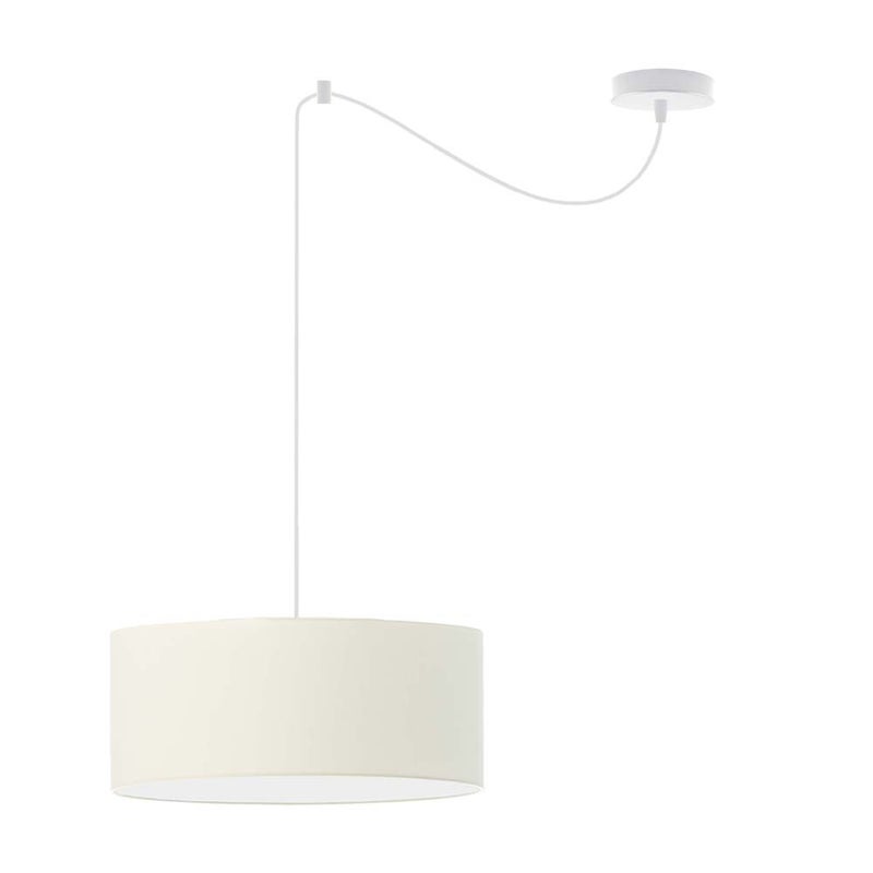 Lampa wisząca zwis żyrandol sufitowa z abażurem walec TANGO Z1
