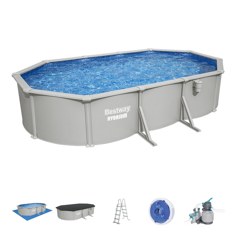 Bestway Basen stelażowy Hydrium 610x366x122 całoroczny 56369 zestaw
