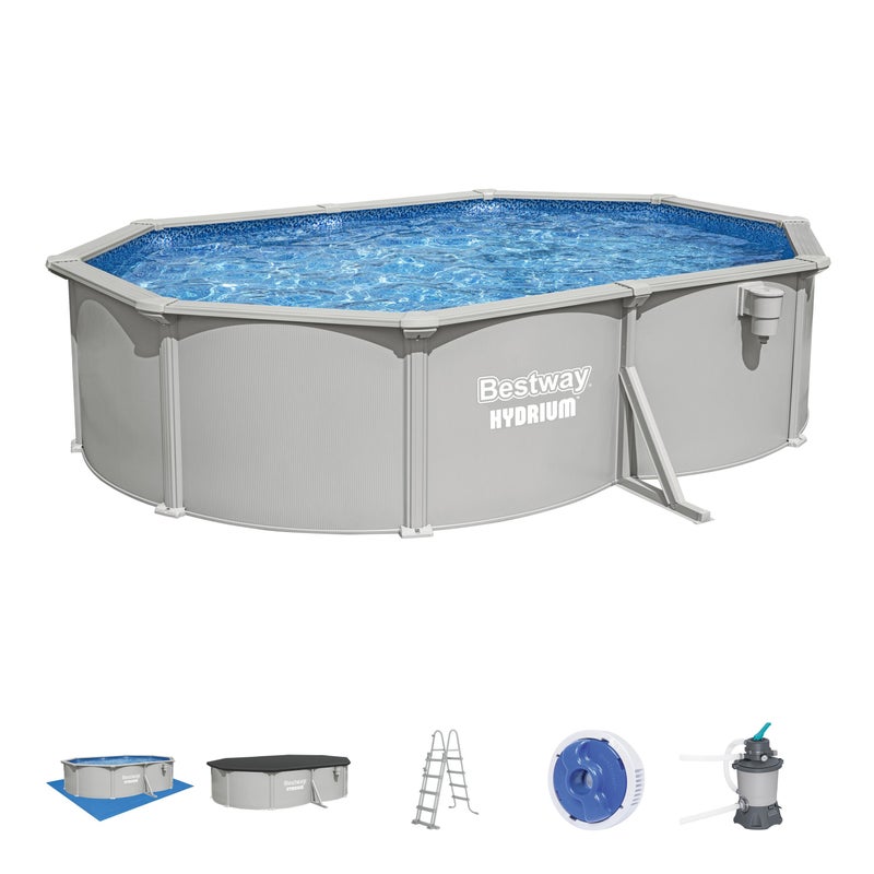 Bestway Basen stelażowy Hydrium 500x366x122 całoroczny 56586 zestaw