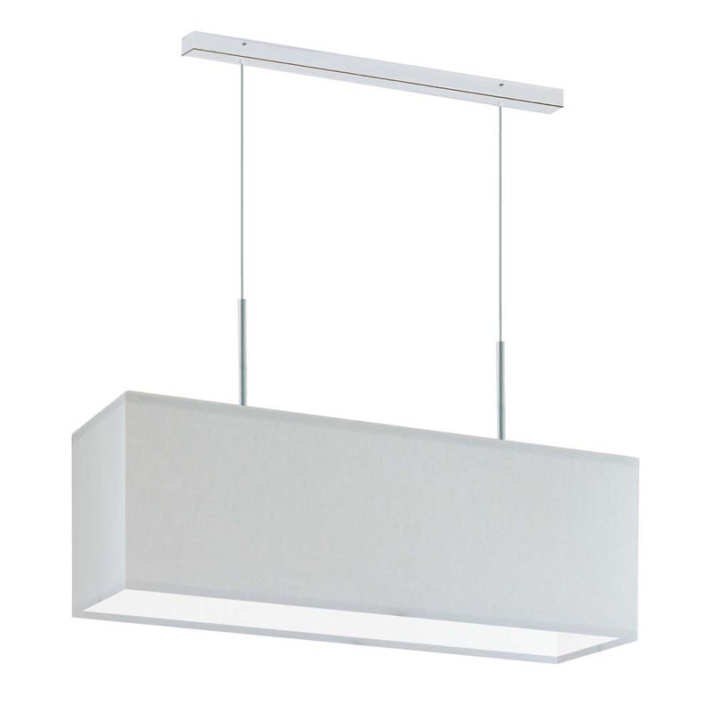 Lampa wisząca zwis żyrandol sufitowa z abażurem prostokąt MONO Z1