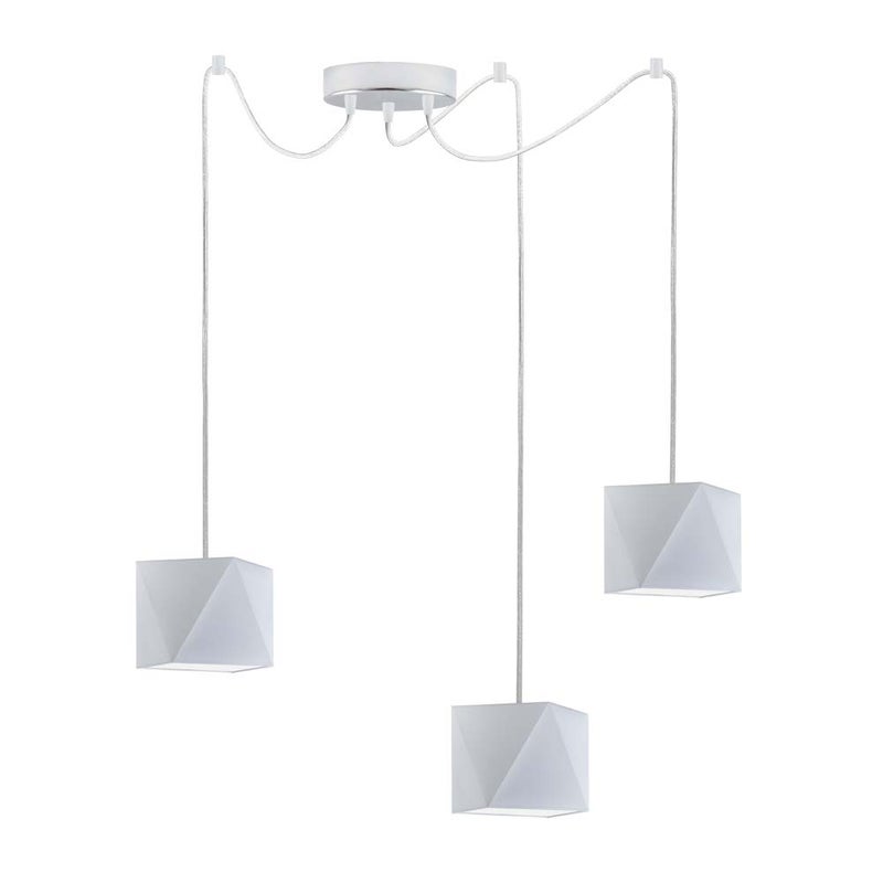 Lampa wisząca zwis żyrandol sufitowa z abażurami diament POP Z3