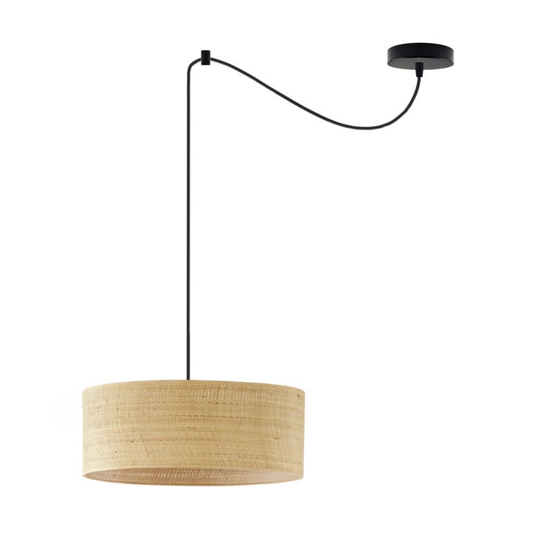 Lampa wisząca zwis żyrandol sufitowa z abażurem walec TANGO Z1