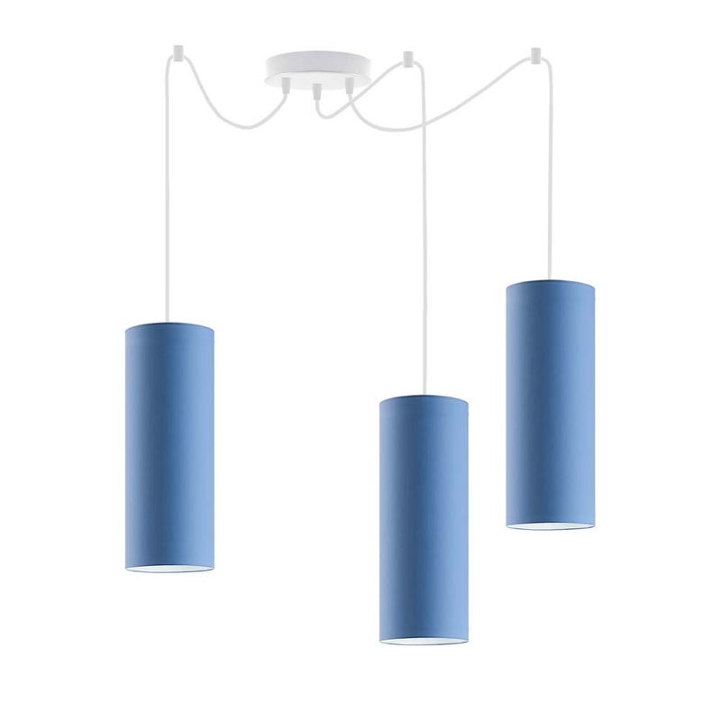 Lampa wisząca zwis żyrandol sufitowa z abażurami tuba POGO Z3
