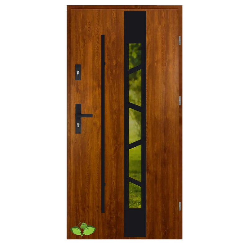 Piramida Long reling Black U1.3 - Drzwi zewnętrzne stalowe Czyste powietrze, złoty dąb 90 Prawa