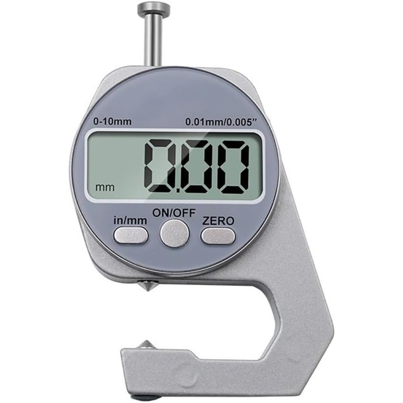 Precyzyjny mikrometr elektroniczny cyfrowy 0-10 mm, korpus aluminiowy, 8,7 x 5,5 x 1,5 cm