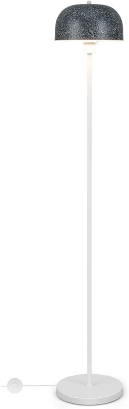146 cm lampa stojąca z przełącznikiem nożnym, podstawa żarówki E27 i klosz lampy, lampa do czytania do salonu, gabinetu, sypialni